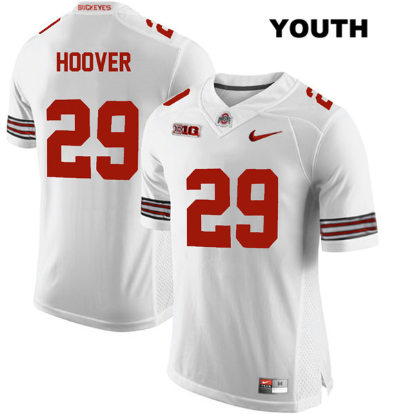 Ohio State Buckeyes Youth Zach Hoover #29 White Authentic Nike College NCAA Stitched Football Jersey OS19S83WK